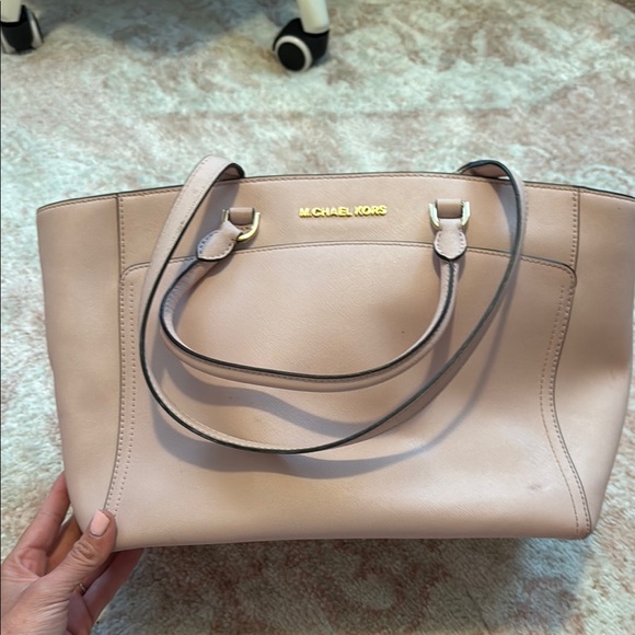 Michael Kors Handbags - Michael Kors pink Tote Bag with Gold Accents